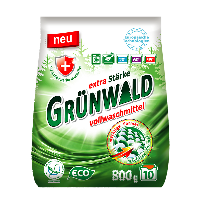 Порошок пральний універсальний GRÜNWALD Гірська Свіжість, 800 г
